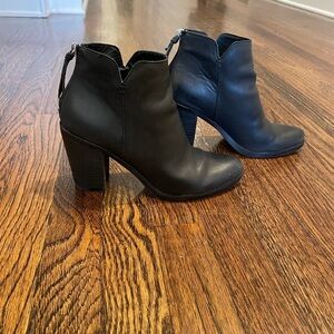 Nordstrom Black Zip Booties